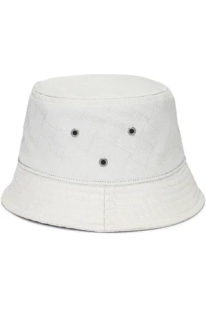 Bottega Veneta Intreccio Jacquard Nylon Bucket Hat in - Ivory. Size M (also in ).