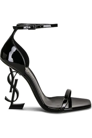Saint Laurent Opyum 110 YSL Heeled Sandals in - Black. Size 39 (also in 40).
