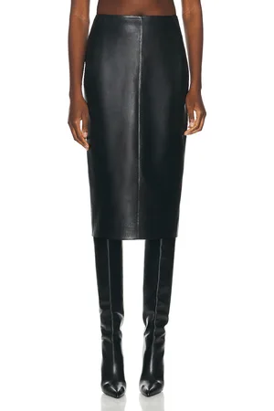 Alaïa Leather Pencil Skirt in - Black. Size 38 (also in ).