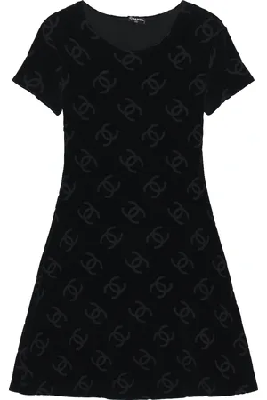 CHANEL Velour CC Dress in - . Size 40 (also in ).