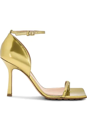 Bottega Veneta Stretch Sandal in - Metallic . Size 36 (also in 36.5, 37, 37.5, 39, 40, 41).