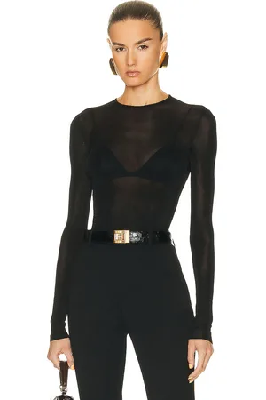 Saint Laurent Long Sleeve Sweater in - Black. Size XL (also in ).