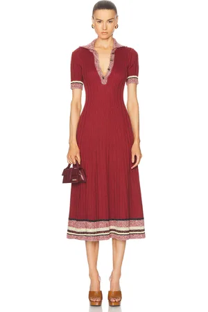 Etro Knit Midi Dress in - Red. Size 40 (also in ).