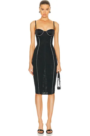 FLEUR DU MAL Brilliant Mesh Bustier Dress in - . Size 0 (also in 2, 6, 8).