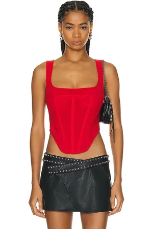 Miaou Campbell Corset in - Red. Size S (also in ).