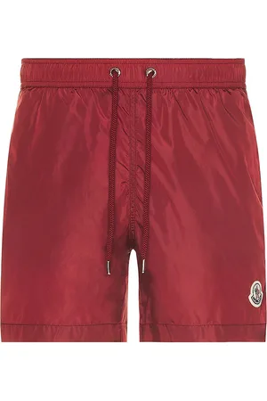 Moncler Swim Short in - Burgundy. Size XL/1X (also in ).