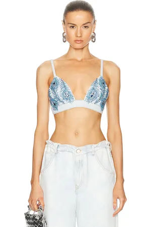 PATBO Hand-Beaded Bralette in - -Light. Size L (also in ).