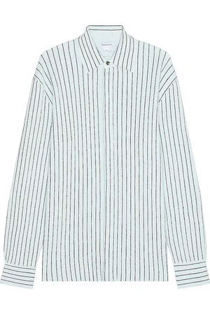 Bottega Veneta Pinstripes Shirt in - Blue. Size L (also in ).