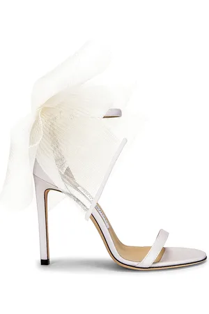 Jimmy Choo Aveline 100 Sandal in - Ivory. Size 36 (also in 35, 37, 37.5).