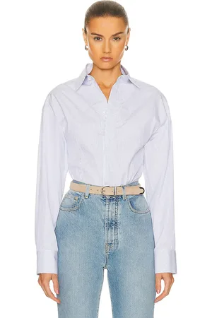 Alaïa Shirt Bodysuit in - Baby Blue. Size 40 (also in 42).