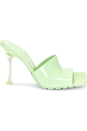 Bottega Veneta Pudding Stretch Mule Sandals in - Mint. Size 37 (also in 36, 38, 39, 40, 41).