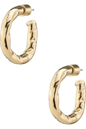 Jennifer Fisher Hailey Huggie Earrings in - Metallic Gold. Size all.