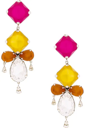 Saint Laurent Baroque Earrings in - Orange. Size all.