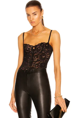 FLEUR DU MAL Charlotte Lace Balconette Bodysuit in - . Size L (also in M, S, XS).
