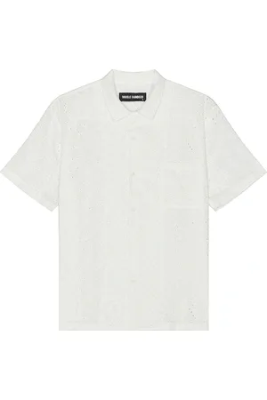 Double Rainbouu Hawaiian Shirt in - White. Size M (also in L, XL/1X).