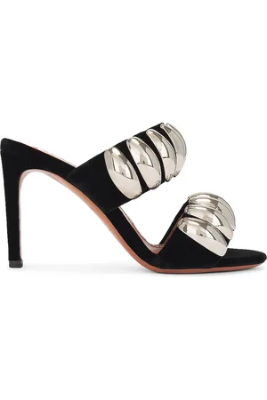 Alaïa Pebbled Mule Sandal in - Black. Size 37 (also in ).
