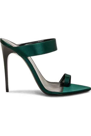Saint Laurent Martha Sandal in - Dark Green. Size 36 (also in 36.5, 38.5, 40).