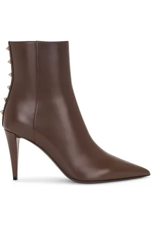 VALENTINO GARAVANI Rockstud Bootie in - Brown. Size 38.5 (also in 39, 39.5, 40).