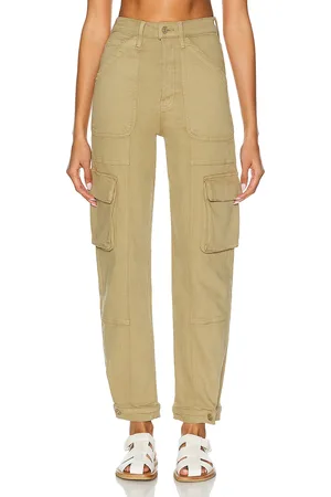 Mother The Curbside Cargo Flood in - Beige. Size 27 (also in 29).