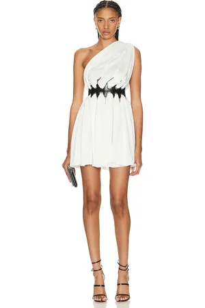 Alaïa Deesse Mini Dress in - White. Size 34 (also in 36, 38).