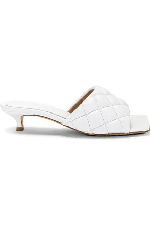 Bottega Veneta Padded Mule Sandal in - White. Size 35 (also in 35.5, 38, 39, 39.5, 40.5).