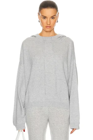 Loulou de Saison Linosa Cashmere Hoodie in - Grey. Size M (also in ).