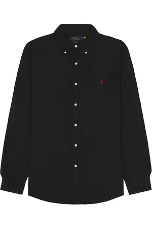 Ralph Lauren Garment Dyed Oxford Shirt in Black in - Black. Size L (also in M, S, XL/1X, XS).