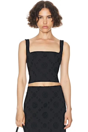 Helsa Eyelet Corset Top in - . Size M (also in L, S, XS).