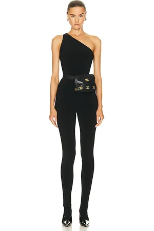 Norma Kamali One Shoulder Footie Catsuit in - . Size L (also in ).