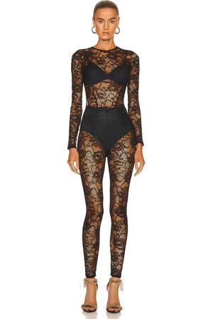 FLEUR DU MAL Lace Catsuit in - . Size L (also in S, XS).