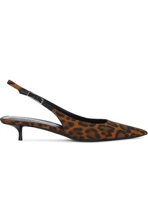 Saint Laurent Cherish Slingback Pump in - Brown. Size 37 (also in 37.5).