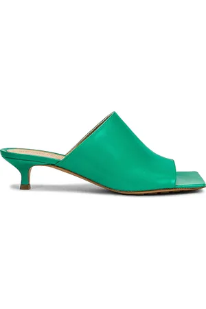 Bottega Veneta Stretch Mule Sandals in - Teal. Size 36 (also in 36.5, 37, 37.5, 38, 38.5, 39, 39.5, 40).