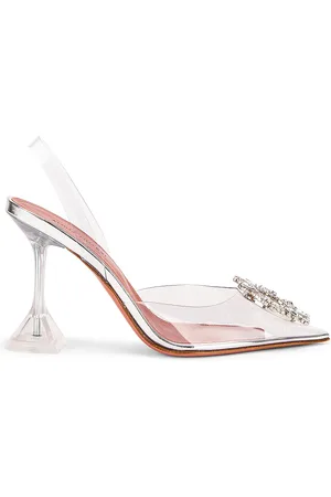 Amina Muaddi Begum Glass Heel in - White. Size 38 (also in 39, 39.5, 40, 40.5).