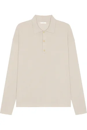 The Row Djon Polo in - Nude. Size L (also in M, S, XL/1X).