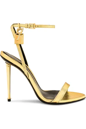 Tom Ford Mirror Naked Padlock 105 Sandal in - Metallic . Size 36 (also in 37.5).