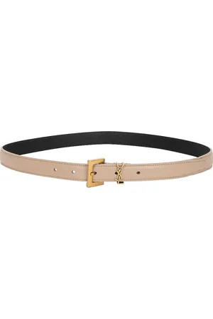 Saint Laurent Monogramme Belt in - Nude. Size 70 (also in 65, 75, 80, 90).