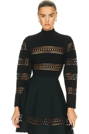 Alaïa Vienne Sweater in Noir - Black. Size 42 (also in 40).