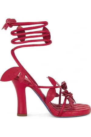 Burberry Ivy Flora Sandal in - Red. Size 36.5 (also in 37.5, 38.5, 40).