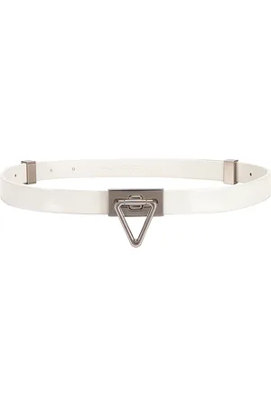 Bottega Veneta Triangle Lock Belt in - White. Size 80 (also in 85).