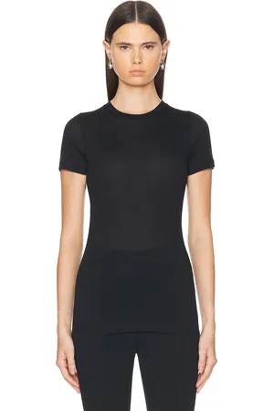 WARDROBE.NYC Fitted Short Sleeve Top in - . Size XXS (also in ).