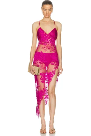 The Sei Cut Out Lace Dress in - Purple. Size 2 (also in ).