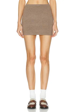 ÉTERNE Luna Skirt in - Brown. Size M/L (also in ).