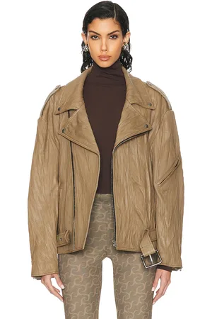 Acne Studios Oversized Leather Jacket in - . Size 34 (also in ).