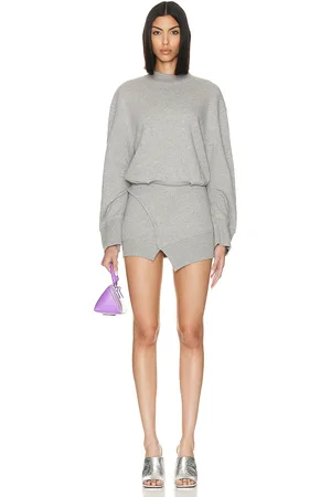 The Attico Ivory Mini Dress in - Grey. Size 44 (also in ).