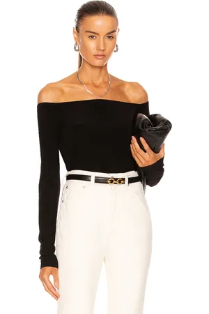 Norma Kamali Long Sleeve Off Shoulder Top in - . Size L (also in M, S, XL, XS).