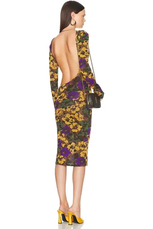 Saint Laurent Floral Dress in - Green. Size 40 (also in 42).
