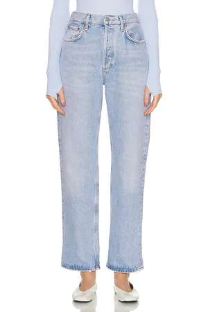 AGOLDE Fran Low Slung Easy Straight in - Denim-Light. Size 25 (also in 27, 28, 30, 31, 32, 33, 34).