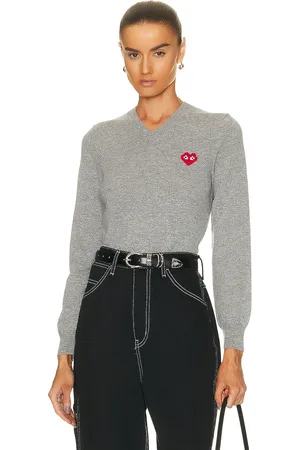 Comme des Garçons Invader V-Neck Pullover Sweater in - . Size XS (also in ).