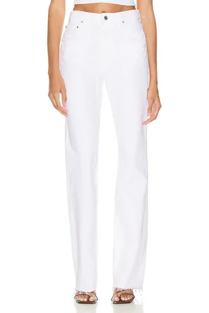 GRLFRND Melanie High Rise Boot Cut in - White. Size 30 (also in 31).