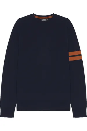 Ermenegildo Zegna High Performance Crews Neck Sweater in - Blue. Size 48 (also in ).